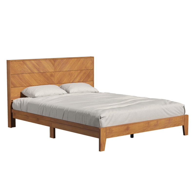 Aleshire Platform Bed, Amber Walnut, Queen