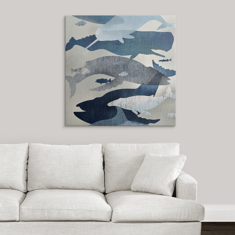 «Catskill Whale regardant« Edward Selkirk », impression, H 35 po x l 35 po x P 1,5 po, Toile