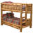 Fireside Lodge Cedar Log Bunk Bed - Double/Double - Ladder Right - Natural-686258251-686258248