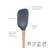 Flex-Core Spoonula Wood Handle Charcoal
