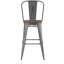 Tabouret de bar d'intérieur avec siège coloré en résine de polyester-1806411085-1806411074