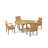 Arnott 4 - Person Teak Wood Patio Dining Set with