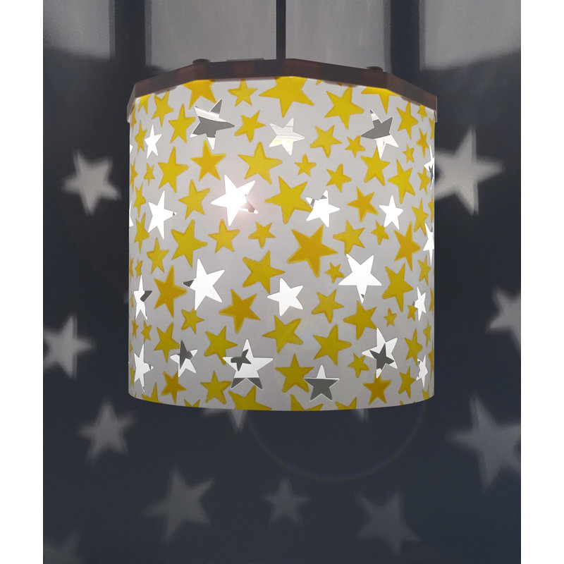 Siluety 25 cm H Drum Pendant Shade ( Spider ), Yellow