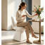 47cm H Fabric Upholstered Accent Stool-1441495607