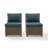 Deo Wicker Outdoor Armless Lounge Chair-530758792-530758799