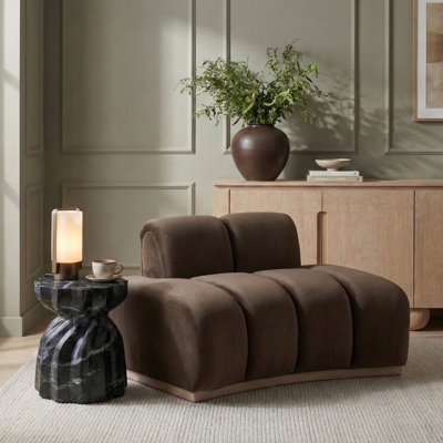 Fauteuil en velours Jace