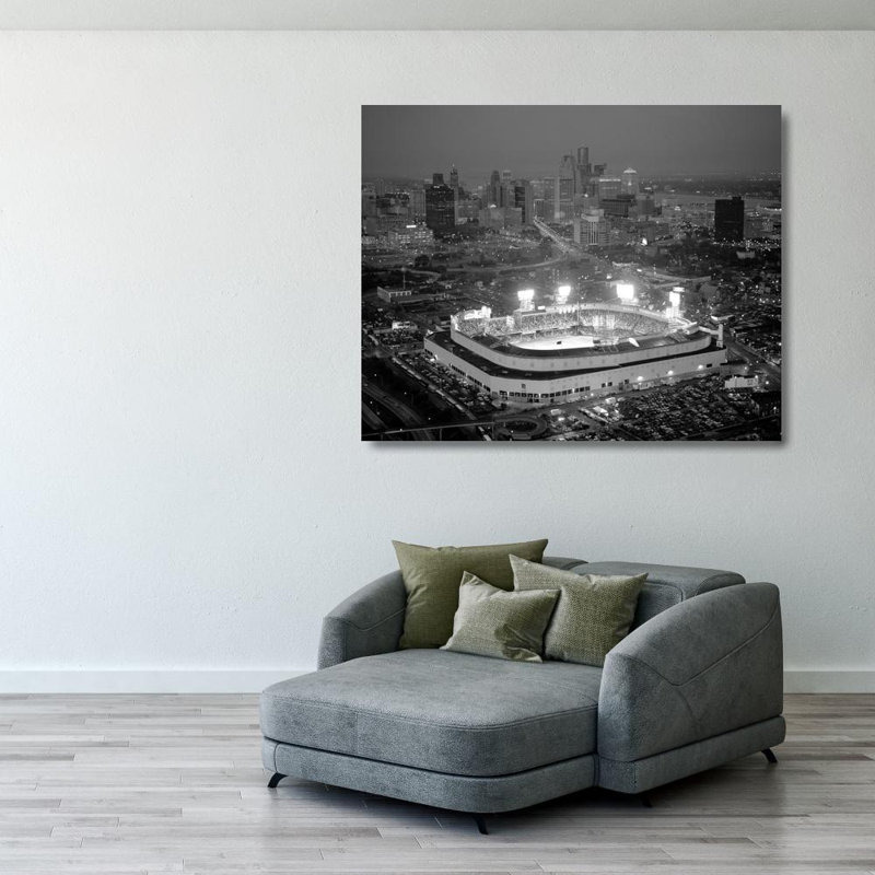 Old Tiger Stadium, 28" H x 35" W