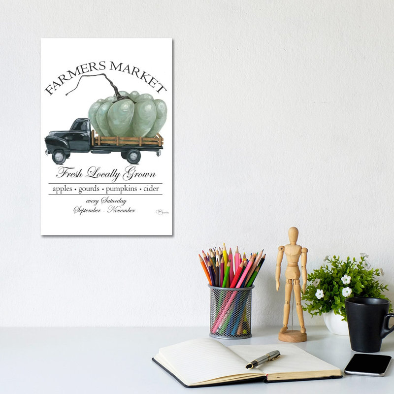 Farmers Market Truck by Hollihocks Art - Wrapped Canvas Print, 20.32 cm H x 30.48 cm W