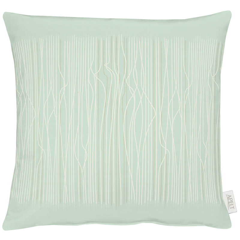 Loft Style Indoor / Outdoor Striped Cushion, 45cm x 45cm, Mint, Square