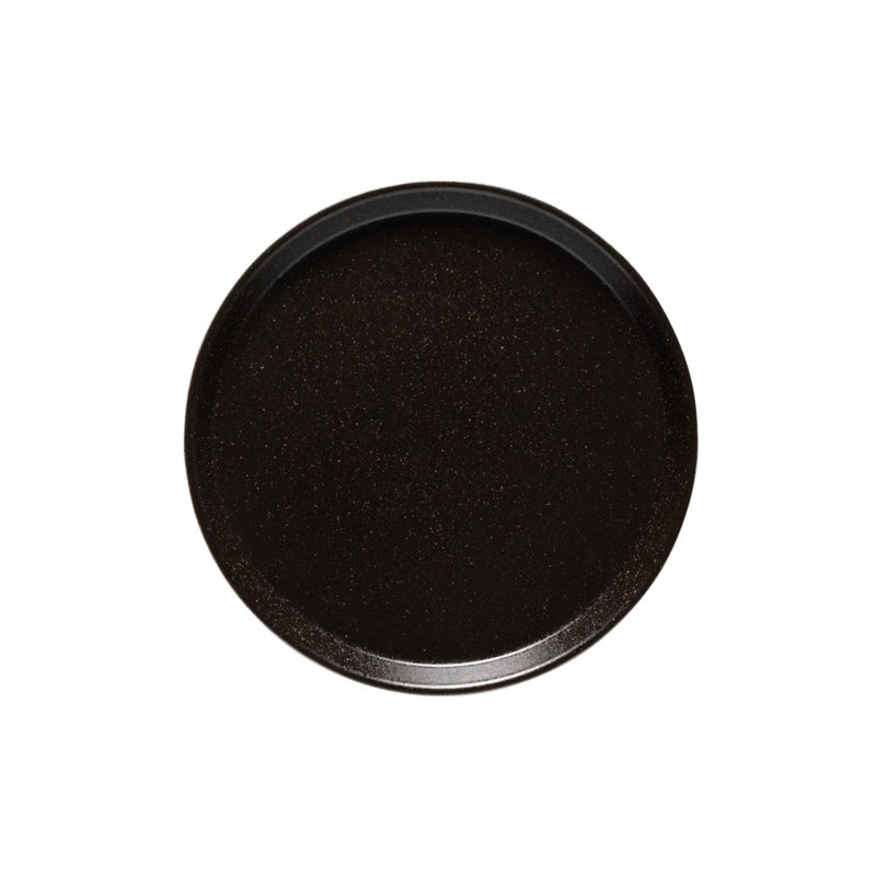 Nótos Fine Stoneware Salad/Dessert Plate, Latitude Black