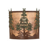 Rustic Lodge 1 - Light Flush Mounted Sconce