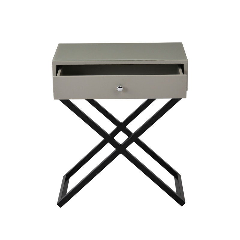 Table de bout Table de chevet moderne, Taupe
