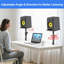 Speaker Stands Pair - Adjustable Desk Speaker Stands