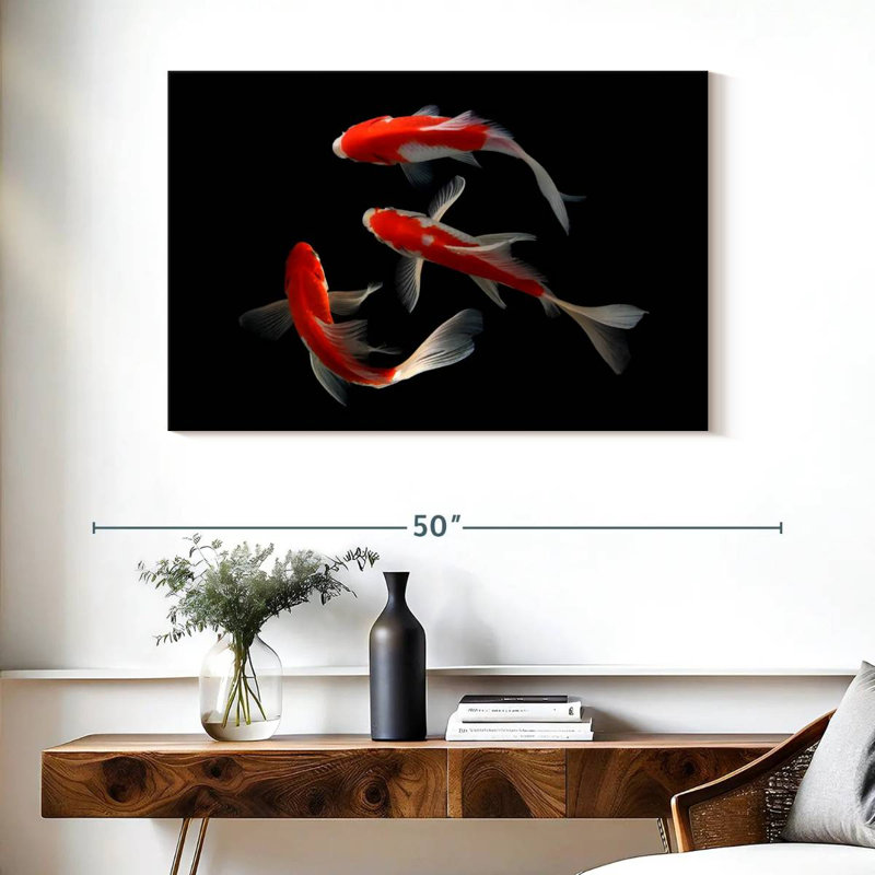 Brampt Koi Fish Trio, 26" H x 39" W