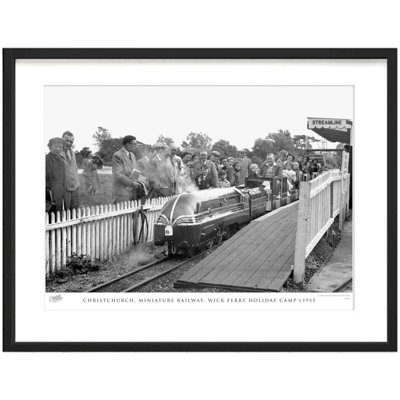 Christchurch, Miniature Railway, Wick Ferry Holiday Camp C1955 by Francis Frith - Single Picture Frame Print