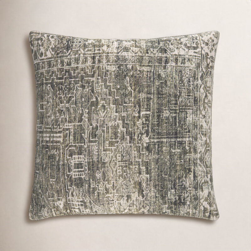 Galey Alix X Livabliss Toole Accent Pillow, Down, Green, 18"H x 18"W
