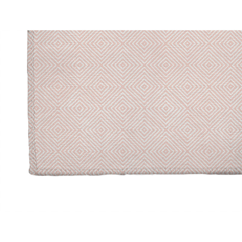 Tapis de bureau léger Ikat, L 5 pi x L 3 pi, Rose