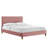 Modway Leah Chevron Tufted Performance Velvet Platform Bed-1183641406-1183641405