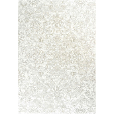 Hachirou Damask Indoor / Outdoor Area Rug