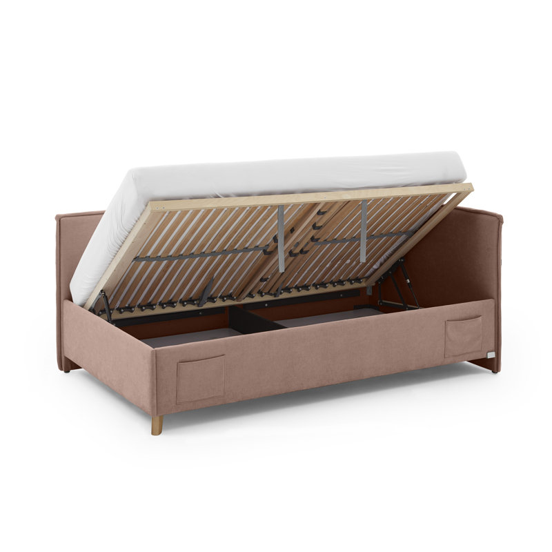 Chickerell Storage Bed, 120 x 200cm, Rose