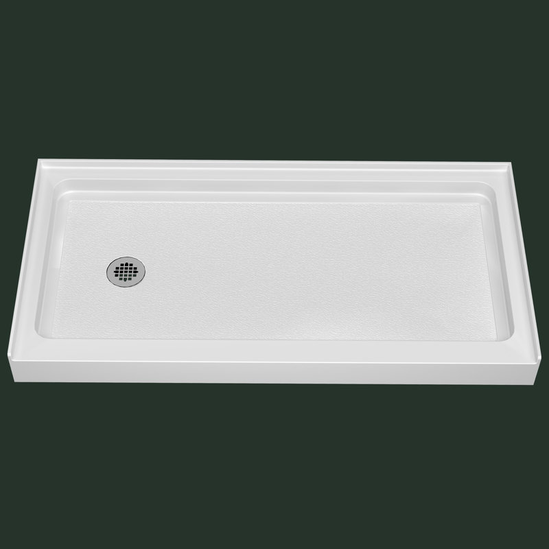 Base de douche en acrylique 60 po x P 32 po, Gauche