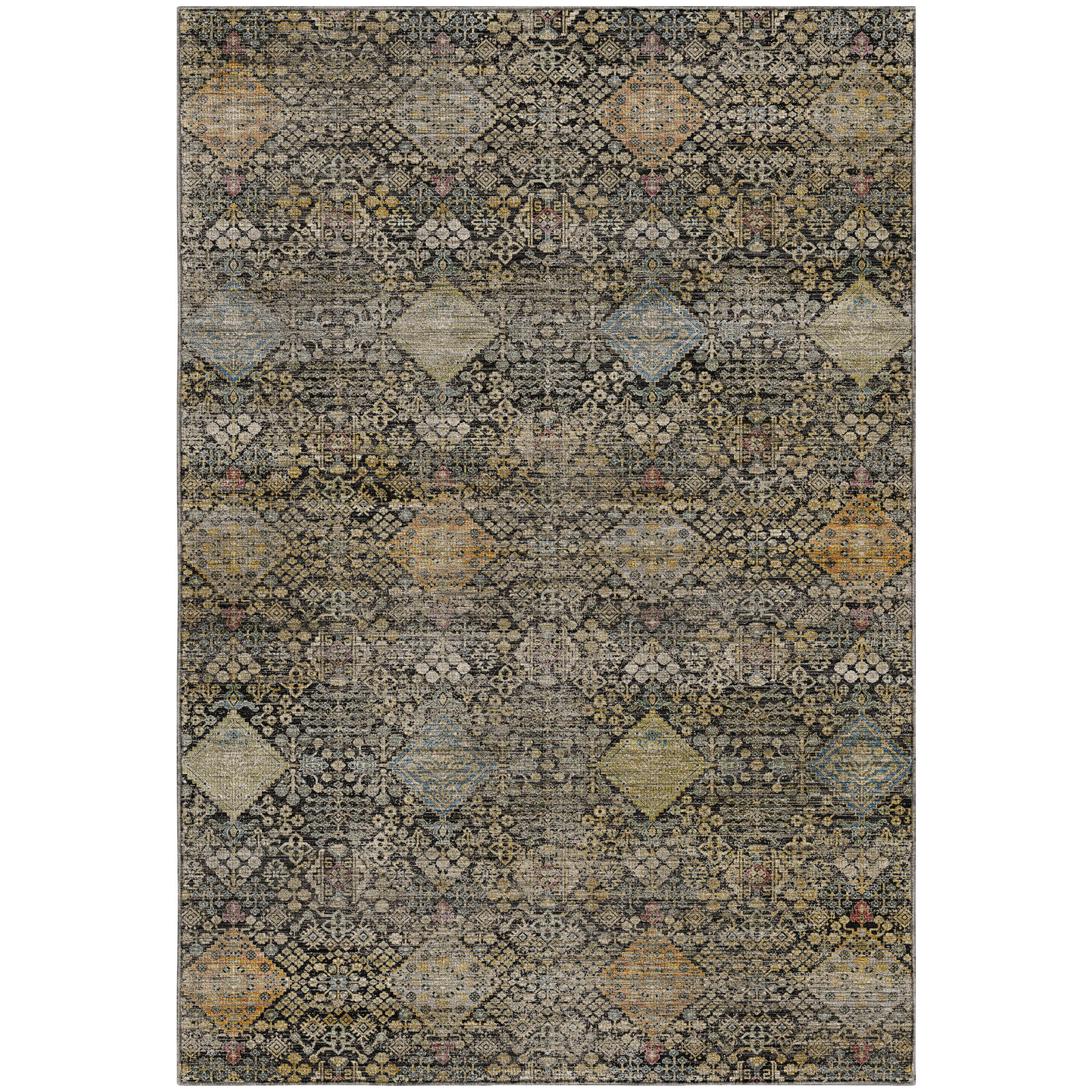 Rug, Black, 6'6" x 9'6"