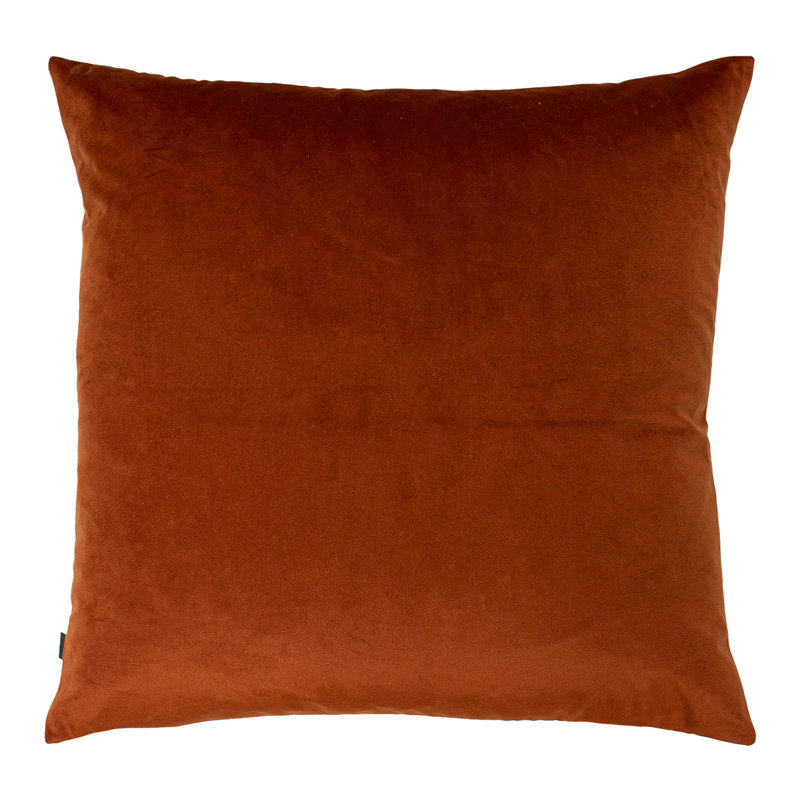 Geometric Square Cushion, Sunstone/Terracotta, Polyester