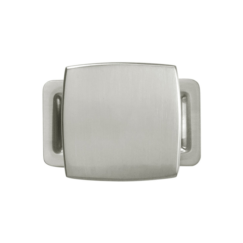 Coventry Knob Backplate, Satin Nickel