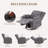 Luxury Chenille Massage Recliner with Heat & Adjustable Angles-2009935037