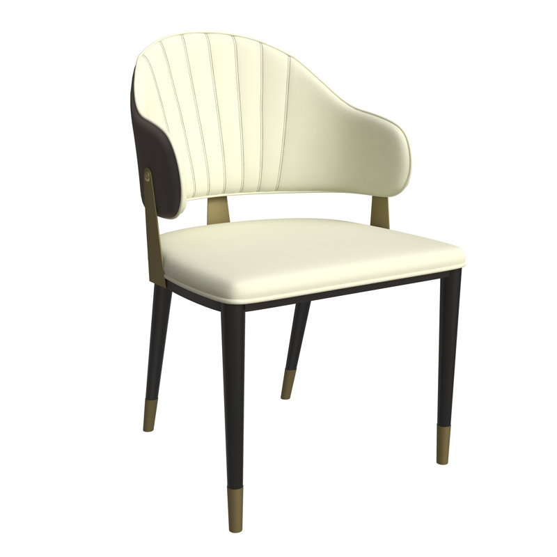 Chaise de salle à manger moderne Hunsaker, Noir, Ensemble de 2