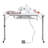 Rollaway 40.25" x 20" Foldable Sewing Table with Sewing Machine Platform and Wheels