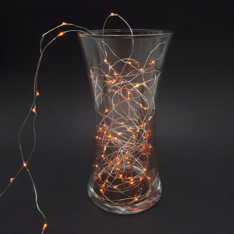 Phelps Battery Operated LED Fairy String Lights - 2 Piece, Orange
