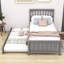 Lit plateforme simple en bois avec lit gigogne Mashonda-1918543304