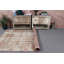 Tapis antique brun de style Anatolian brun pour chambre à coucher avec motif de tapis Oushak délavé