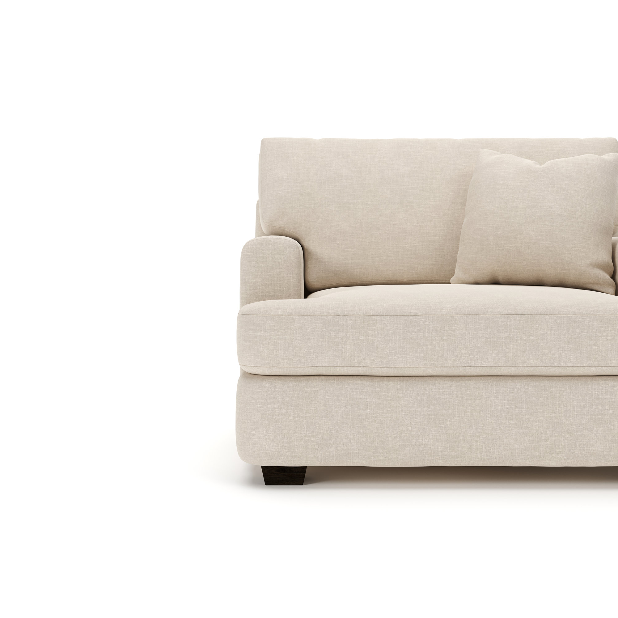 Emilio Upholstered Armchair, Conversation Ivory