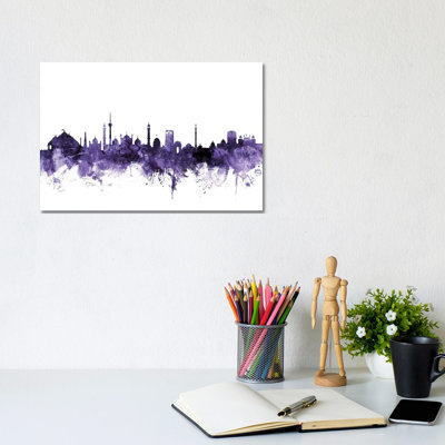 New Delhi, India Skyline by Michael Tompsett - Wrapped Canvas Gallery-Wrapped Canvas Giclée