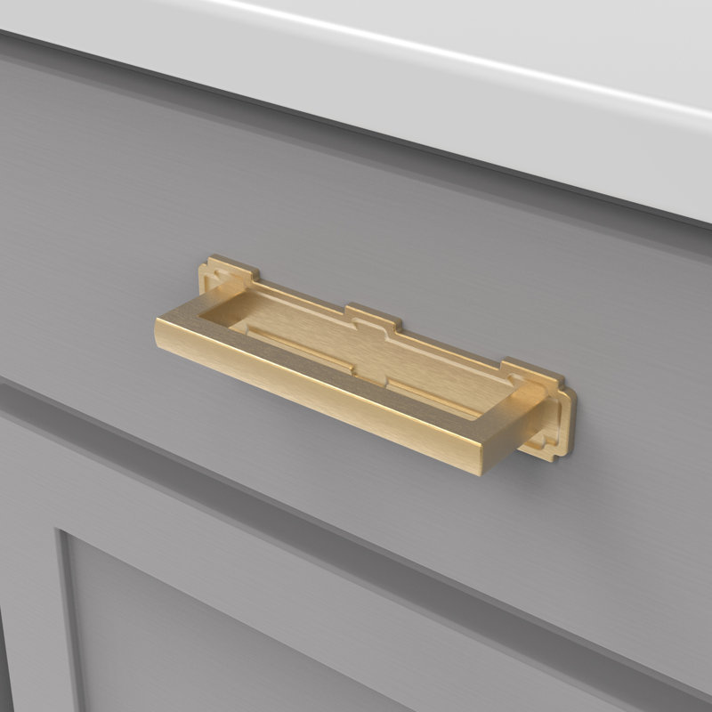 Coventry Collection Pull Backplate - Cabinet Pull - Transitional Hardware for Drawers & Cabinets, Brushed Golden Brass