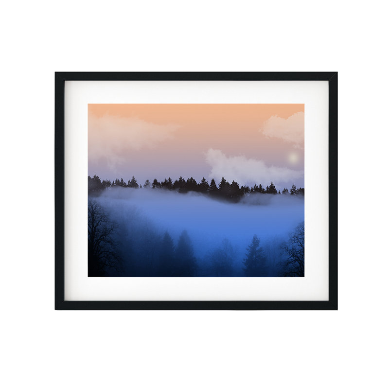 «Misty Trees», impression sur toile sans cadre, H 5 po x l 7 po x P 0,01 po