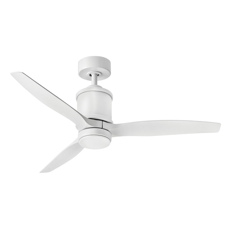 Ventilateur de plafond standard à DEL à 3 pales de 52 po Merida avec commande murale et ensemble d'éclairage inclus