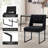 Markque 18.3" H Boucle Upholstered Sled Base Side Chair with Metal Frame-1421869102