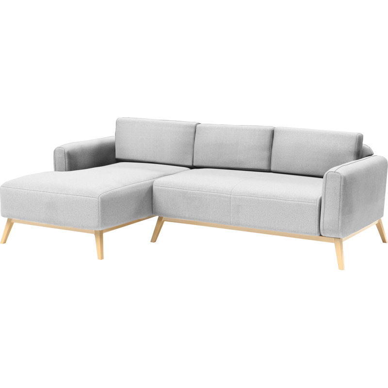 Mize 3 Seater Corner Sofa , Light Grey, Left orientated