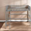 Lit mezzanine simple en bois massif peu encombrant, conception moderne avec échelle
