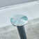 Anda Glass Top Metal Base Dining Table
