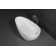Kingston Brass Arcticstone 67-Inch Solid Surface Egg Shaped Double Ended Freestanding Tub with Drain