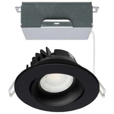3.5 in. Selectable 12 W Air-Tight IC Rated LED Canless Standard Recessed Lighting Kit