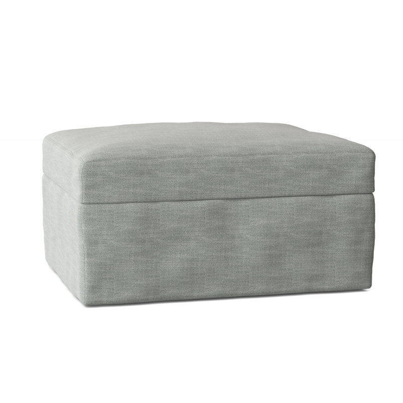 Hartig Upholstered Ottoman, Conversation Capri Basketweave