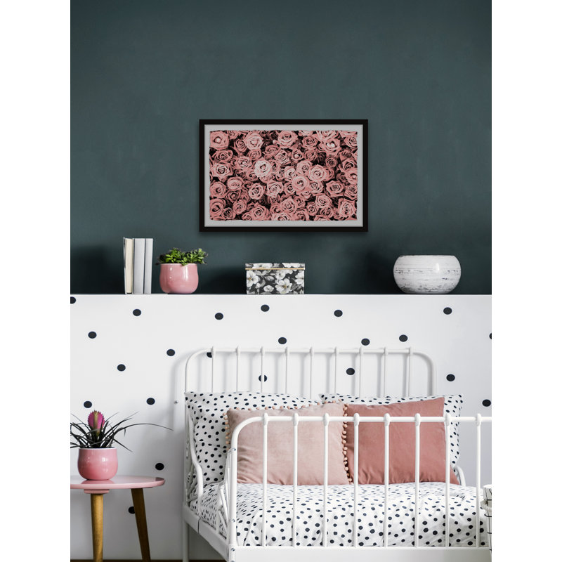 Roses Bloom - Single Picture Frame Painting, 61 cm H x 91 cm W