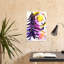 Cosmic Christmas Tree Abstract Colorful Vibrant Christmas Tree Landscape Nature Wall Art Print 1 Piece Wrapped Canvas Wall Art-836234124