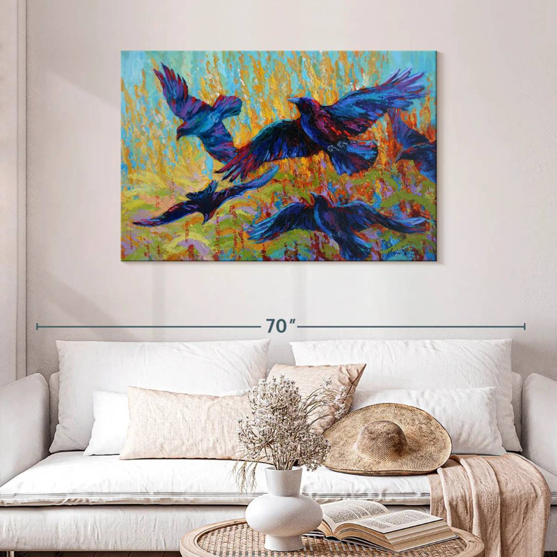 Crows III, 30" H x 45" W