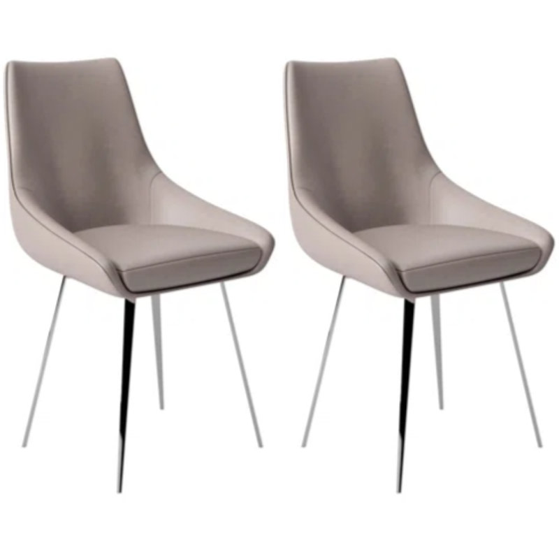 Crillon Upholstered Dining Chair, Dark Grey